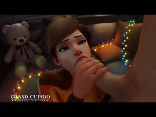 Трейсер делает нежный минет [grand Cupido]( Overwatch 2 ) ❤