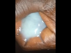 My juicy big black dic on display