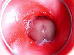 Camera inside the pussy! The wettest and tastiest hole with a big dick inside!