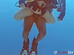 We take her bikini bottom off for some fun at the bottom of the sea!