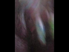 Ebony Hairy Pussy Rub 8/16