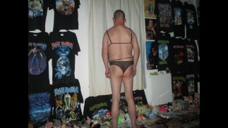 My body with sexy sets for men and one testicle