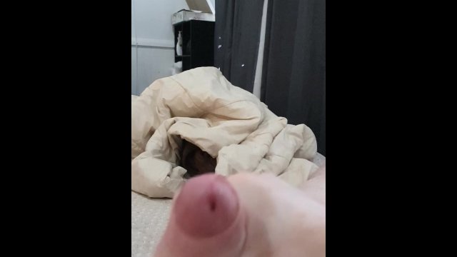 Uncut cock wanking & Cumming Foreskin Masturbation Bear