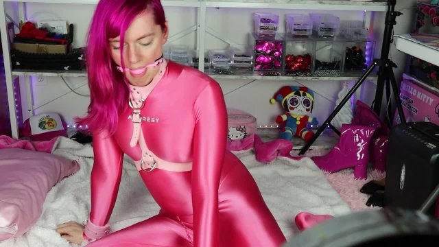 Gagged and Bound in Spandex
