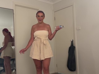Redhead Girlfriend Begs for Morning Facial