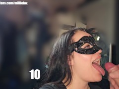 HOT TEACHER (MILF) GAVE HER STUDENT A BLOWJOB AND GOT ​​THE BIGGEST FACIAL SHE EVER SEEN -MILLIE FOX