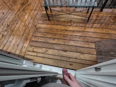 Peeing Out the Back Door in the Rain