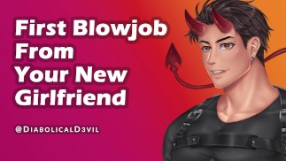 First Blowjob From Your New Girlfriend (Audio) || Intense Male Orgasm || Male VA Moaning