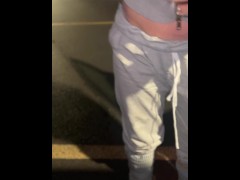 Sucked his dick in our church parking lot and he came in my pussy !!