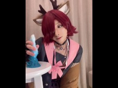 小鹿🦌伪娘踩脚袜玩弄幻龙&足交 - Screenshot 4 of 16 - 男の娘