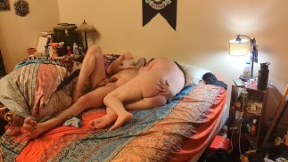 Luscious BBW warms up on magic wand and gets a satisfying hard fuck as a reward!