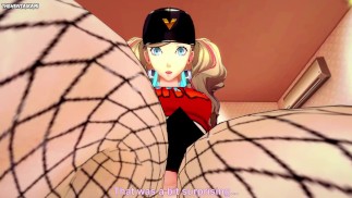 Ann Takamaki from Persona 5 Gives You A Footjob Hentai POV
