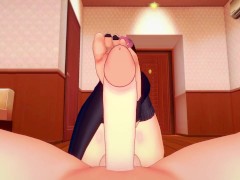 Neopolitan from RWBY Gives You A Footjob Hentai POV