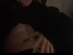 Whiteboy strips a gently caresses his aching cock