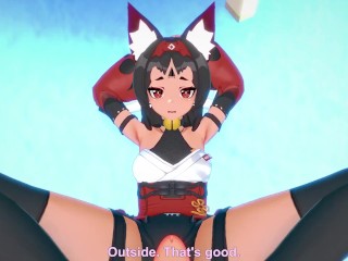 Nekomiya из Zenless Zone zero дает вам хентай футфетиш от первого лица