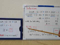 2024-12-31+3x=2025-1-1.[JapanMath](lesbian)