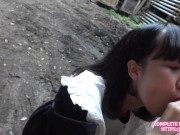 MgirlTV - Dangerous outdoor blowjob. Took SugarBaby for a walk in the park. suck my dick