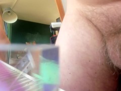 relaxing and interacting with males mostly watching