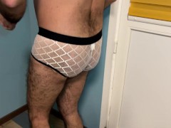 Earl shows off his latest erotic briefs