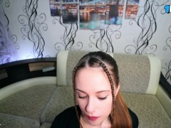 Мою Cute жену с косичками трахнул фанат. Она разрешила кончить на трусики - Screenshot 1 of 16 - Cheating