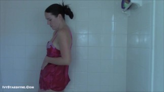 Wet Lingerie Cock Tease