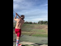 San Jose California Driving Range in Spandex and Cock Rings