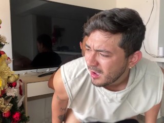 Mi Friend's Father Ate my Ass Hard and Bareback on La Terrace of La House Overlooking La City