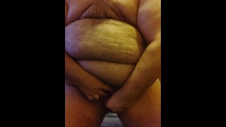 FTM stretches his pussy