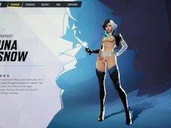 Marvel Rivals nude mod Luna Snow futa floppy and erect