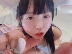 💞発情猫のアヘ顔交尾💗おちんちん加えながらオナニー♡後ろからぷにまん突かれたらアヘ顔とまんない❣️⚠️舌出し多め⚠️【ゆりんのちいさくてごめんなさい♡】 - Screenshot 8 of 16 - 中出し