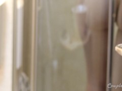 Naked Public Walking at the Sea after Creampie and Showering After