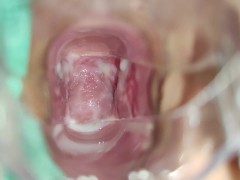 DEEP INSIDE LOOK of Creamy Wet PUSSY - CLOSE UP PUSSY PLAY