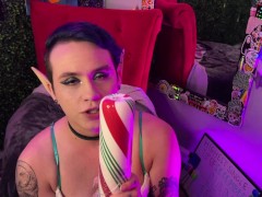 Elf Licks Your "Candy Cane" JOI