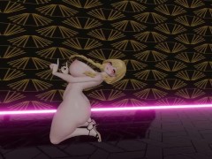 VR Blonde Bimbo Bitch Gives you A Sexy Strip Show
