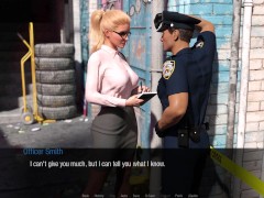 Jessica O'Neil 19 Trying to get info at the crime scene