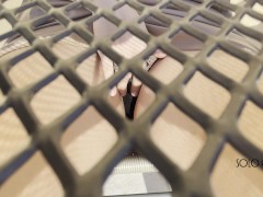 Masturbating outdoors, did the waiter notice that I was playing with my pussy until I orgasm?