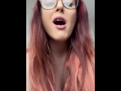 I’m your pregnant college girl pov fucking with face and tits