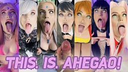 THIS IS AHEGAO - The BEST Compilation of AHEGAO Fucking, Blowjob, Footjob, and FACIAL Cosplay Girls!