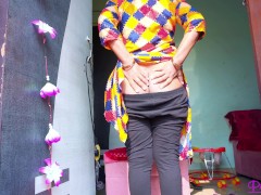 Young Desi Indian Homemade Horny Wife gives Rough Footjob to their Husband