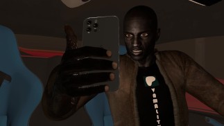Black Guy Gets Fucked By Scary Witch With Big Pale Cock