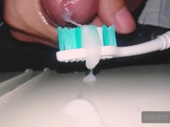 my cum as your toothpaste