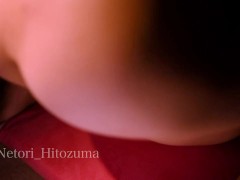 【寝取り人妻】家に旦那が帰ってきても奥さんの部屋で調教セックス