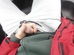 Public fun in front of people! Waiting for woman. Dick flash masturbation ASMR