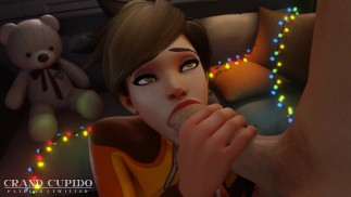 Трейсер делает нежный минет [Overwatch 2] [Grand Cupido]