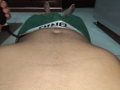 Inflatable plug explode inside me! - Screenshot 8 of 16 - Stomach Bulge