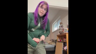 Приходи посмотреть, как я играю с моим новым членом