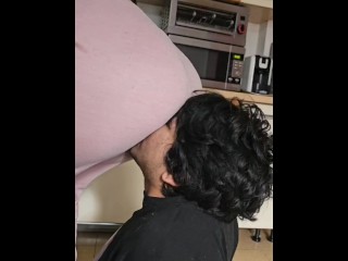 Im Pyjama Unter Meinen Arsch Gequetscht