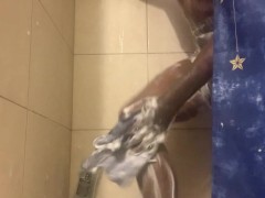 Stroking while cleaning the dick - Screenshot 10 of 16 - Dick Getting Hard