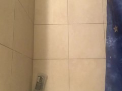 Stroking while cleaning the dick - Screenshot 2 of 16 - Shower