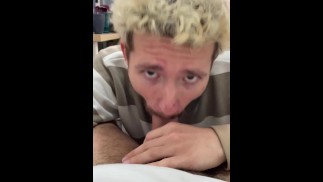 sexy russian twink sucking big daddy's cock